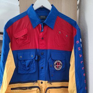 POLO RALPH LAUREN YACHT WINDBREAKER SHIRT MEN'S MEDIUM *USED